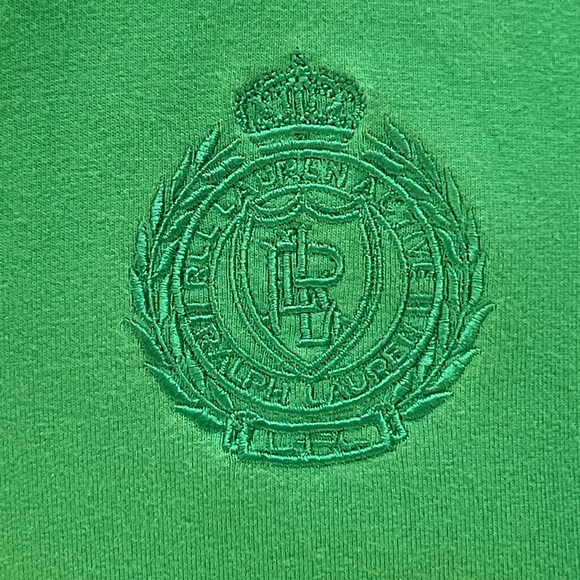 Ralph Lauren Active LRL Women's Green Full Zip Jacket Hoodie Crest Embroidered - Picture 4 of 11